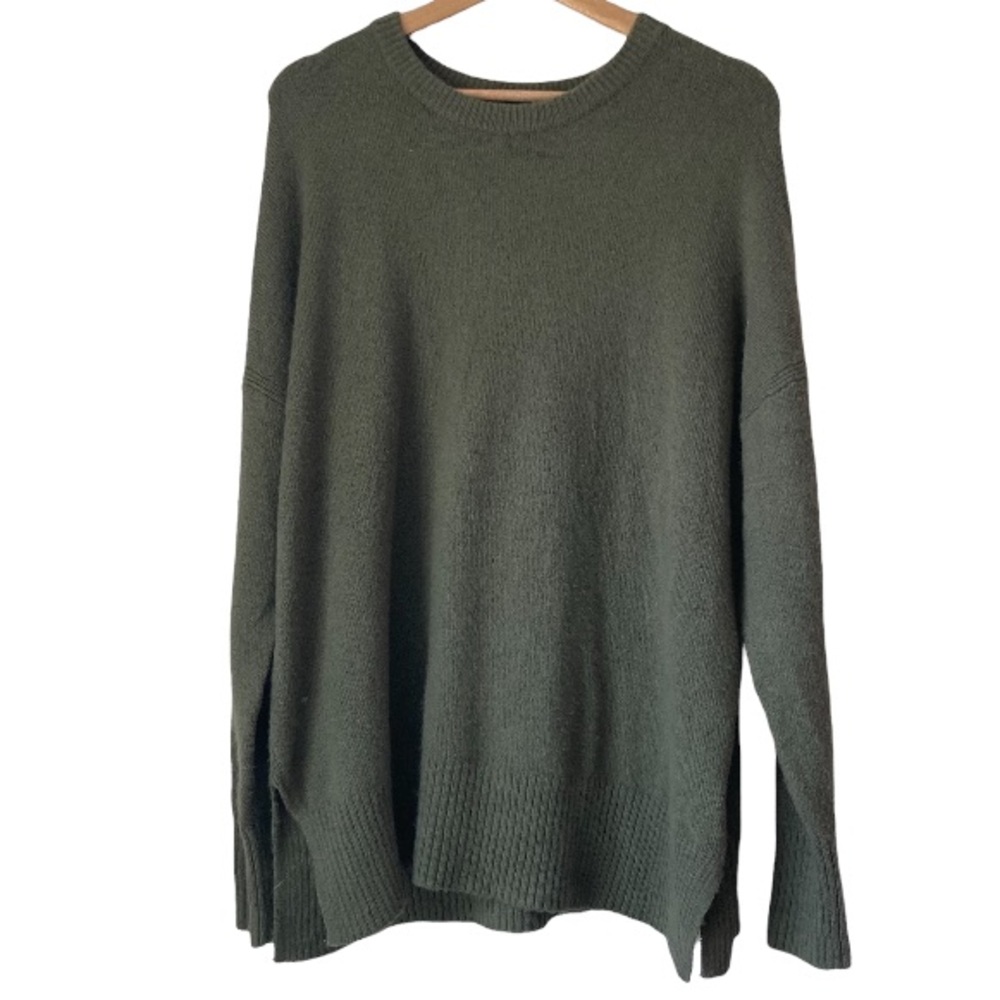 Treasure + Bond olive green sweater